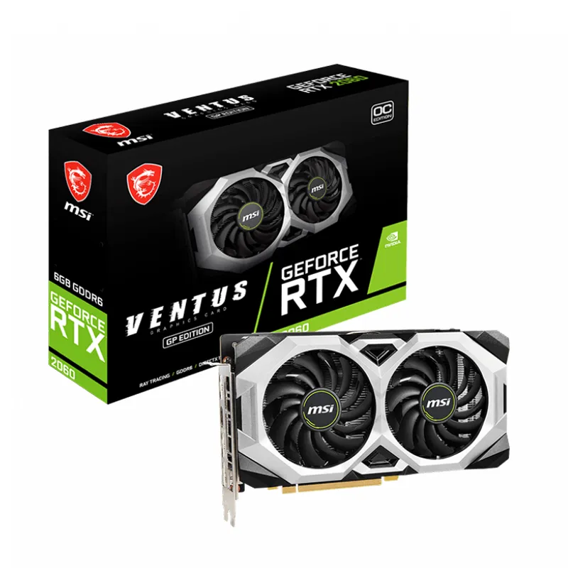 Видеокарта MSI NVIDIA GeForce RTX 2060 Ventus GP OC GDDR6 6GB, RTX 2060 VENTUS GP OC
