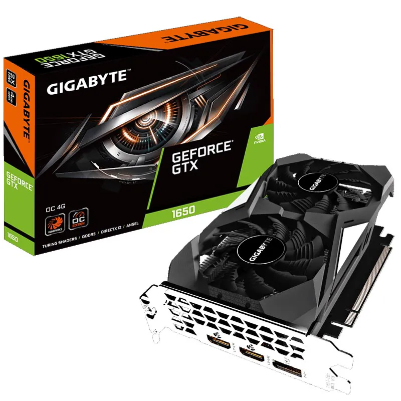 Видеокарта Gigabyte NVIDIA GeForce GTX 1650 OC GDDR5 4GB, GV-N1650OC-4GD