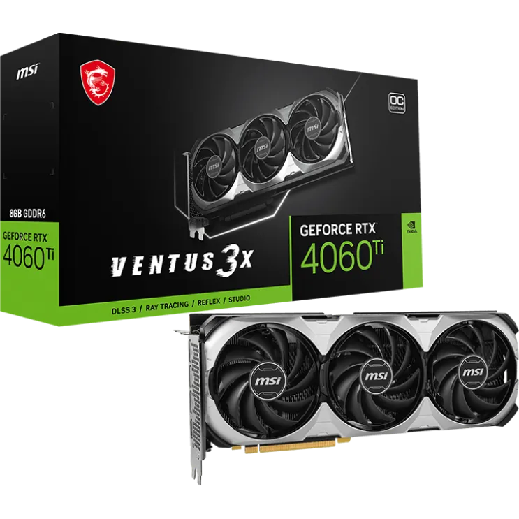 Видеокарта NVIDIA GeForce RTX 4060 MSI 8Gb (RTX 4060 VENTUS 3X 8G OC)-3