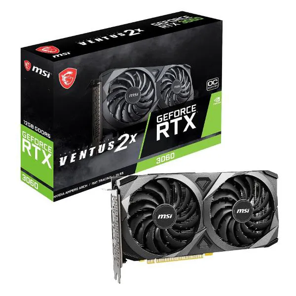 Видеокарта MSI NVIDIA GeForce RTX 3060 VENTUS 2X OC 12GB (RTX 3060 VENTUS 2X 12G OC)