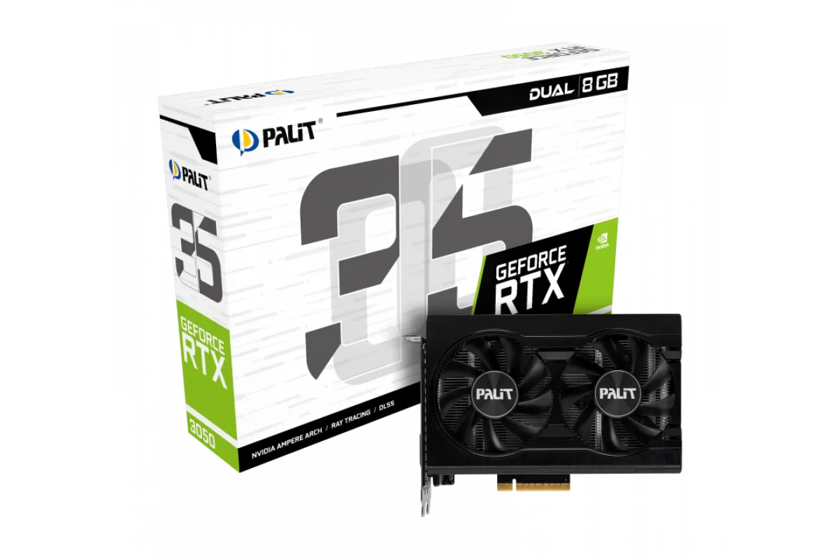 Видеокарта nVidia GeForce RTX 3050 Palit Dual 8Gb