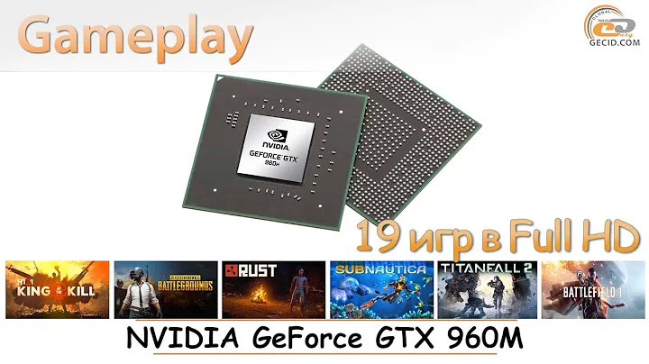 NVIDIA GeForce GTX 960M: мобильный gameplay в 19 популярных играх